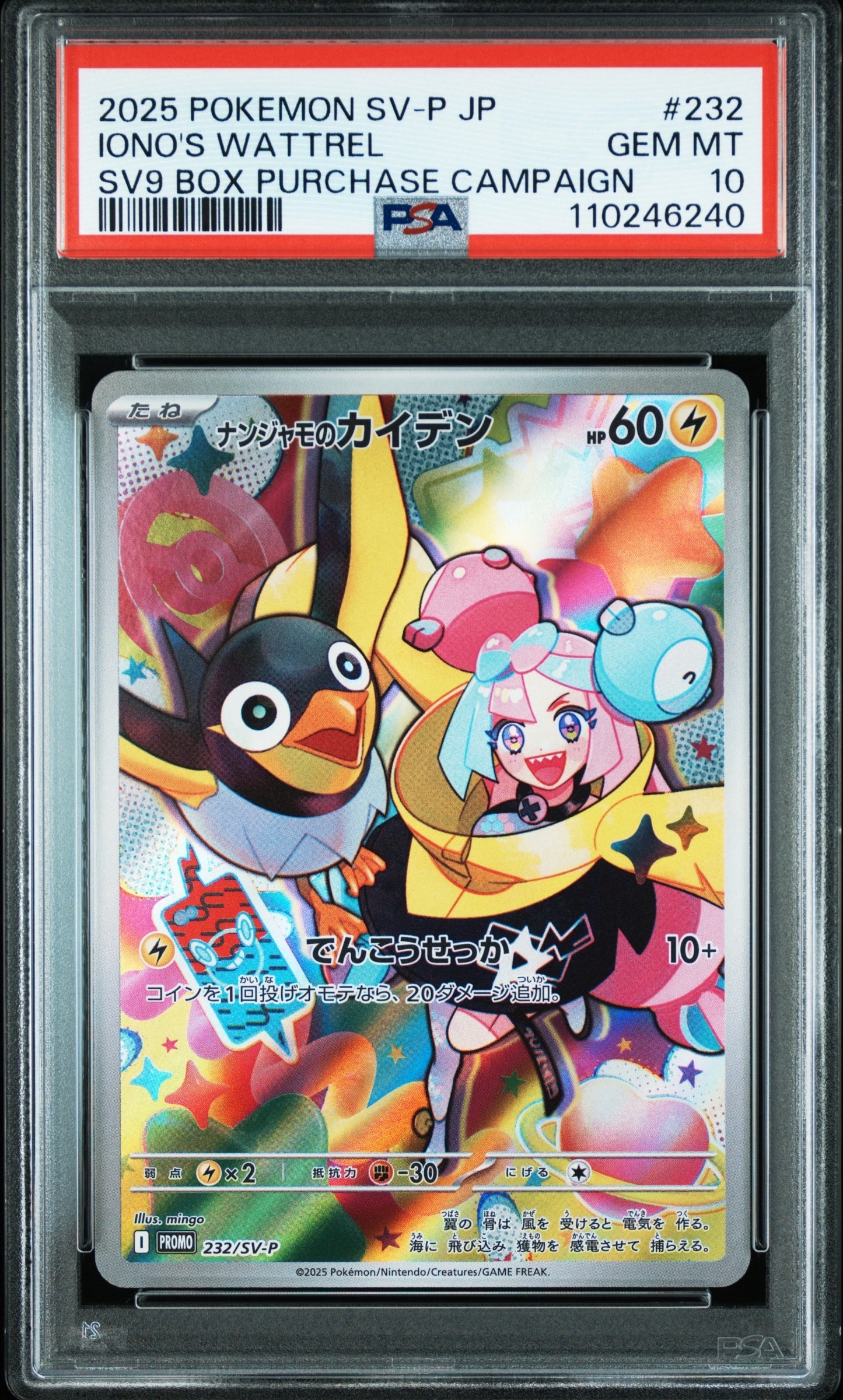 ナンジャモのカイデン P [SV-P 232](プロモーションカード「拡張パック バトルパートナーズ Box購入キャンペーン」)