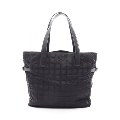 シャネル CHANEL ニュートラベルラインGM トートバッグ バッグ レザー ナイロンキャンバス レディース ブラック系 A15825 【中古】