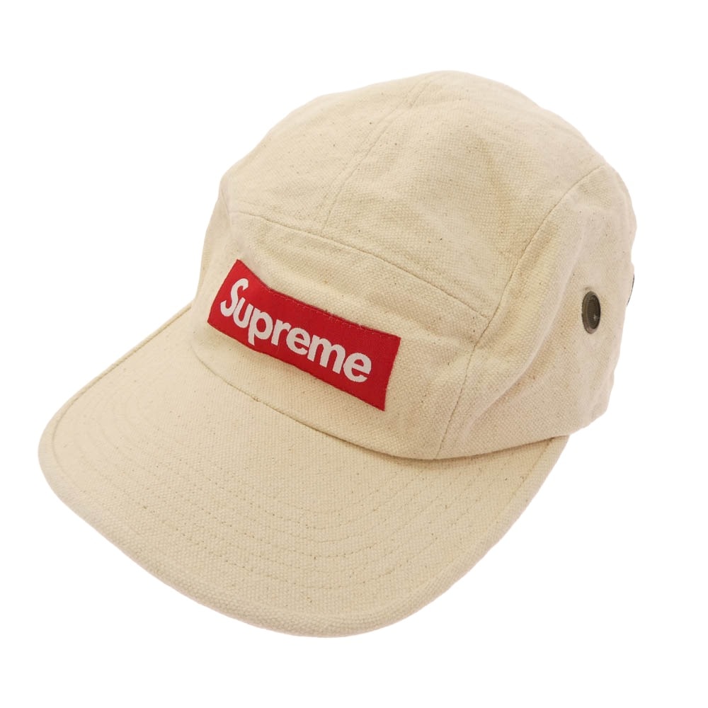 Supreme シュプリーム キャップ 20SS Field Camp Cap Natural フィールド キャンプ キャップ 帽子 アイボリー系【中古】