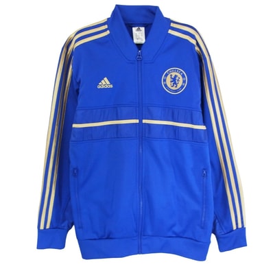 adidas アディダス ジャージ Z43540 ブルゾン アンセムジャケット トラックジャケット ブルー系 M【中古】