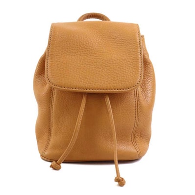 コーチ COACH リュック レザー オレンジ系 レディース【中古】 r11448a