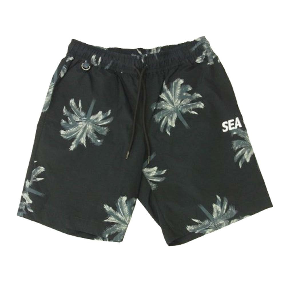 WIND AND SEA ウィンダンシー ショートパンツ 23SS Palm Tree SHORT パーム ツリー ショーツ ヤシの木柄 ハーフパンツ ブラック系 M ブラック系 M【中古】