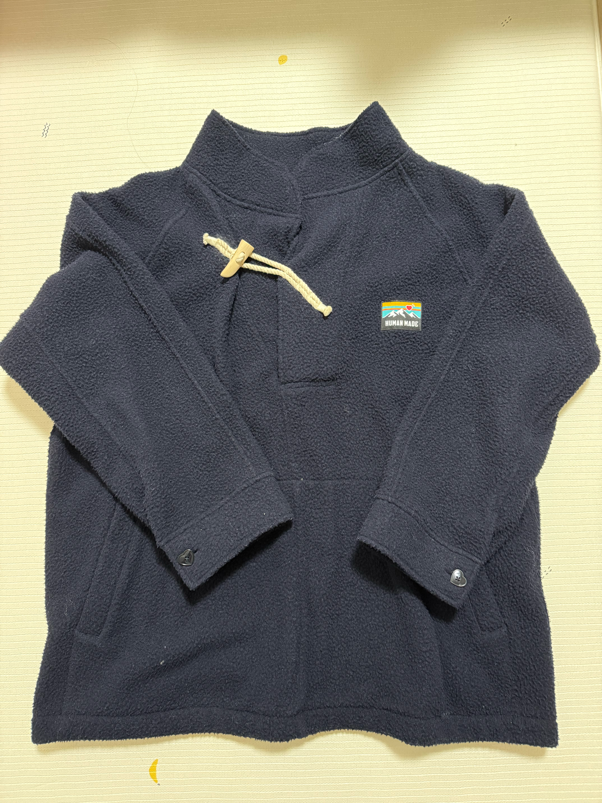 HUMAN MADE OUTDOOR P/O FLEECE JACKET ネイビー