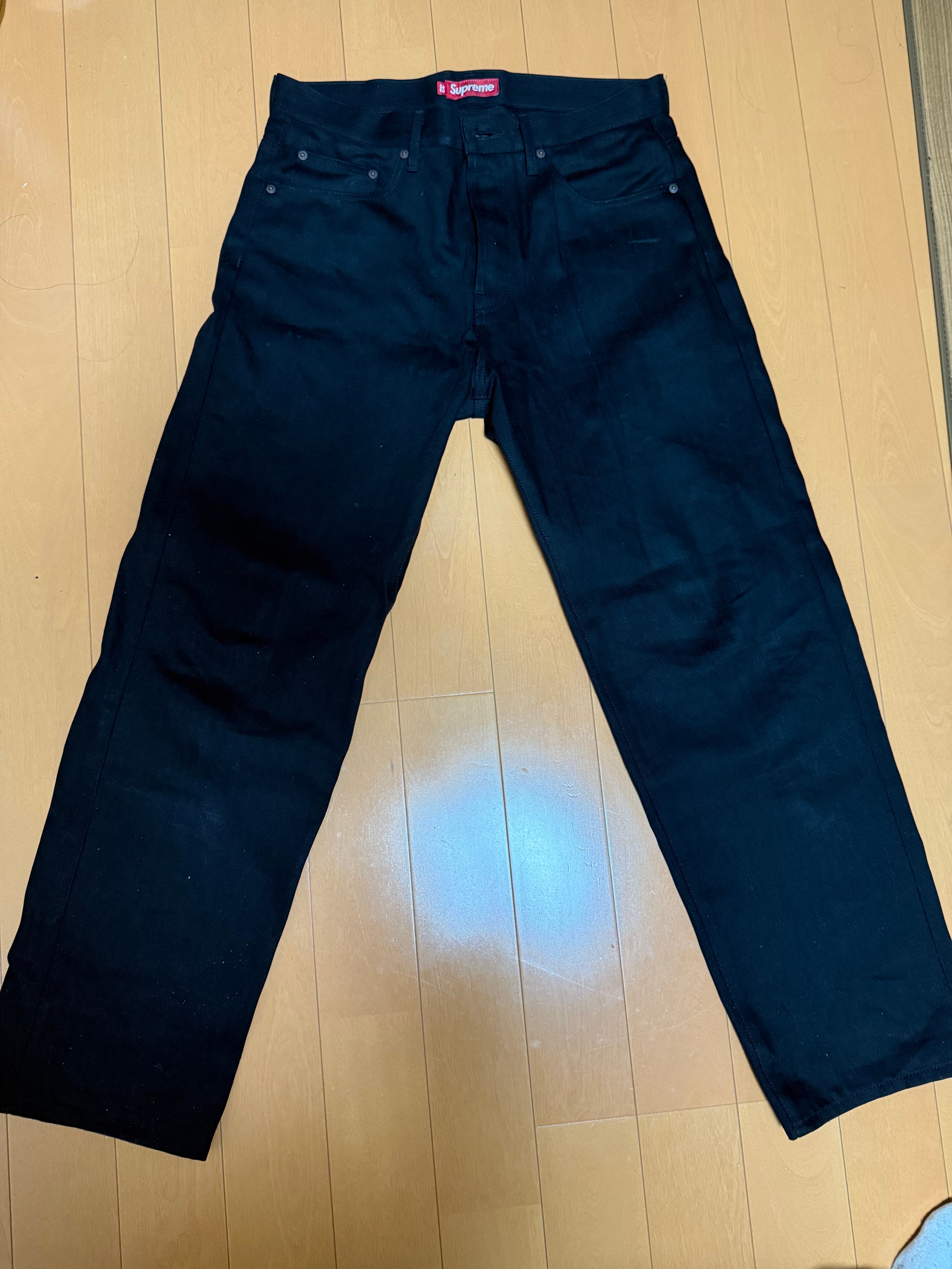 Supreme Rigid Loose Fit Selvedge Jean "Rigid Black"