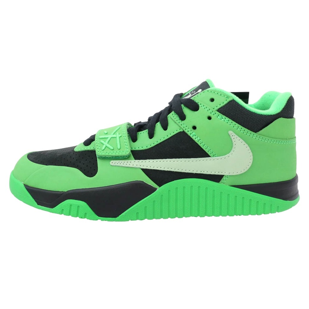 NIKE IM9113-300【フェイクバスターズ鑑定済】×Travis Scott Jordan Jumpman Jack CJ1 T-Rexx Green Spark【新古品】【未使用】【中古】