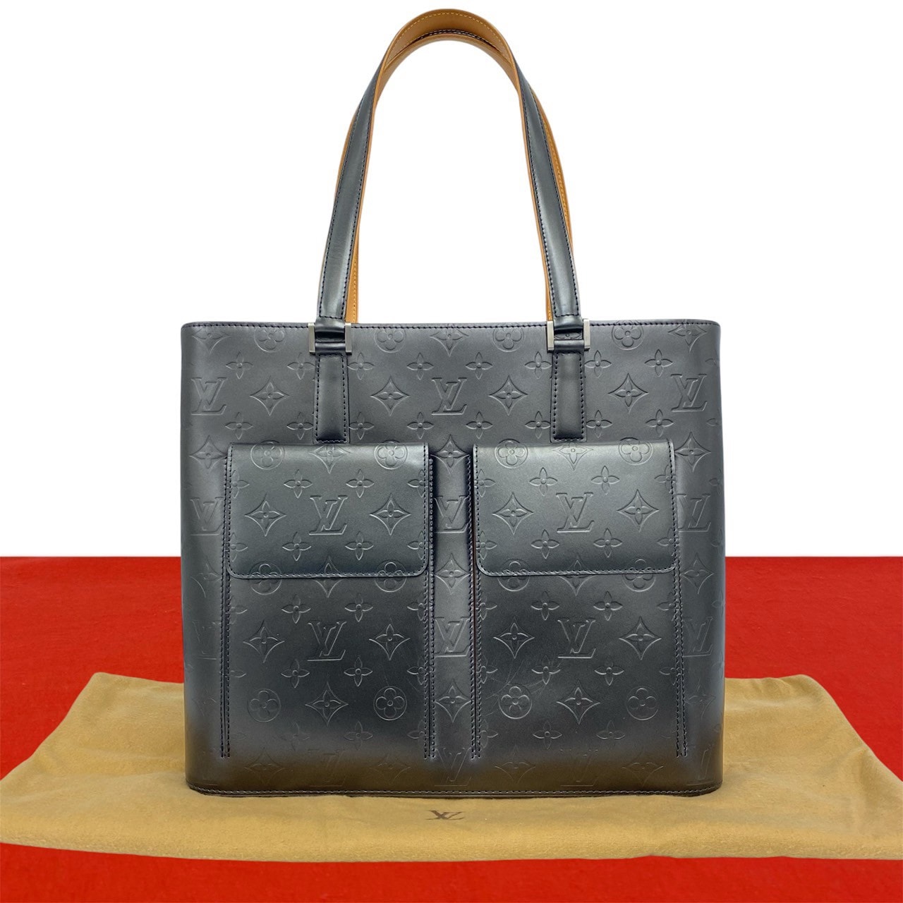 LOUIS VUITTON ルイヴィトン ウィルウッド モノグラムマット レザー トートバッグ ノワール ブラック
 38490