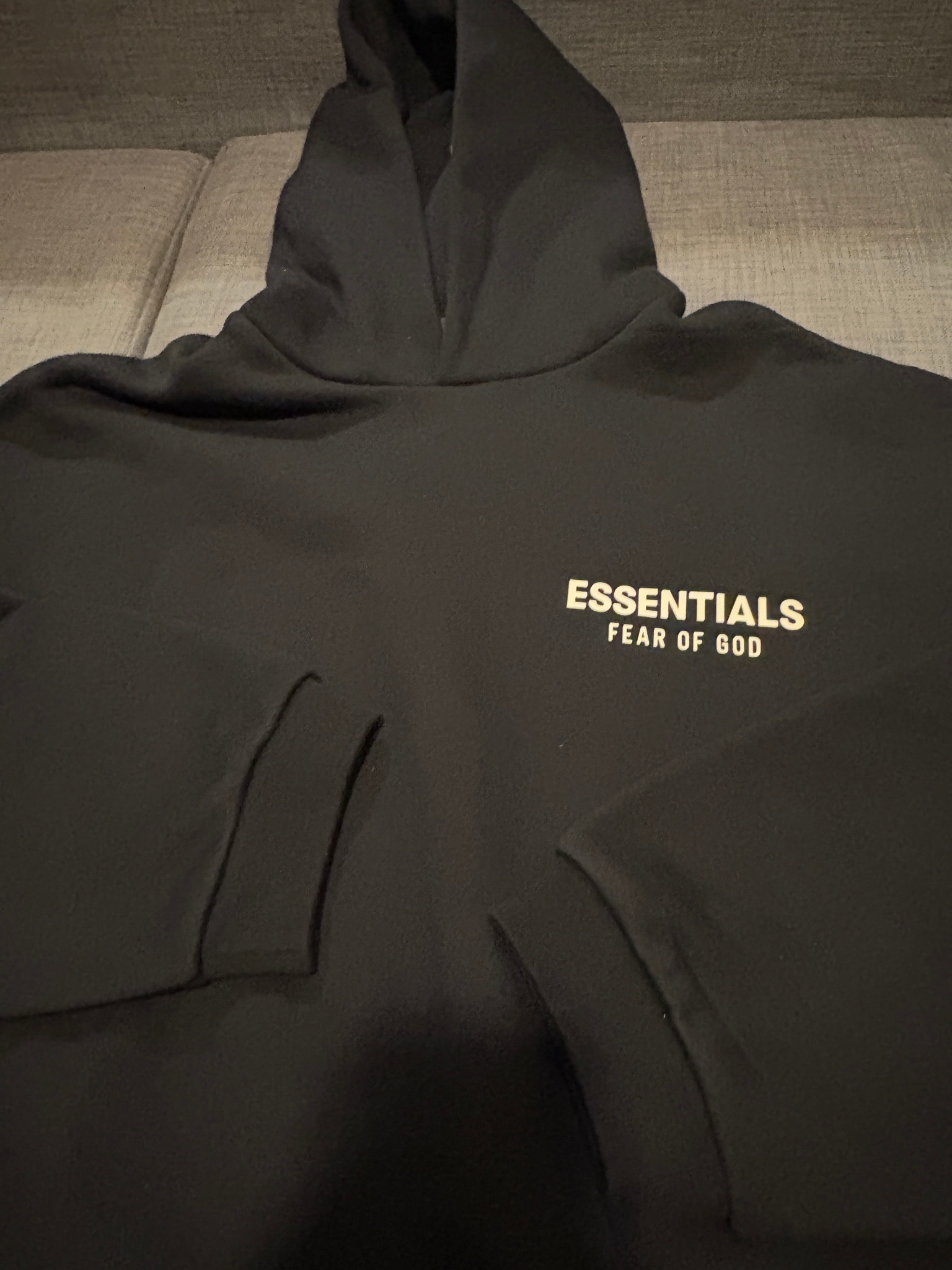 FEAR OF GOD Essentials Fleece Hoodie "Black"