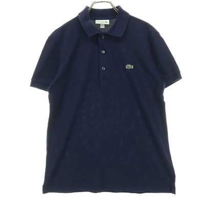 LACOSTE ラコステ ワンポイントロゴ 半袖 ポロシャツ XS ネイビー