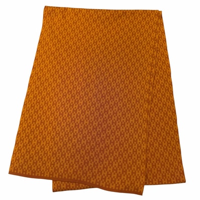 極美品 エルメス マフラー オレンジ レディース
