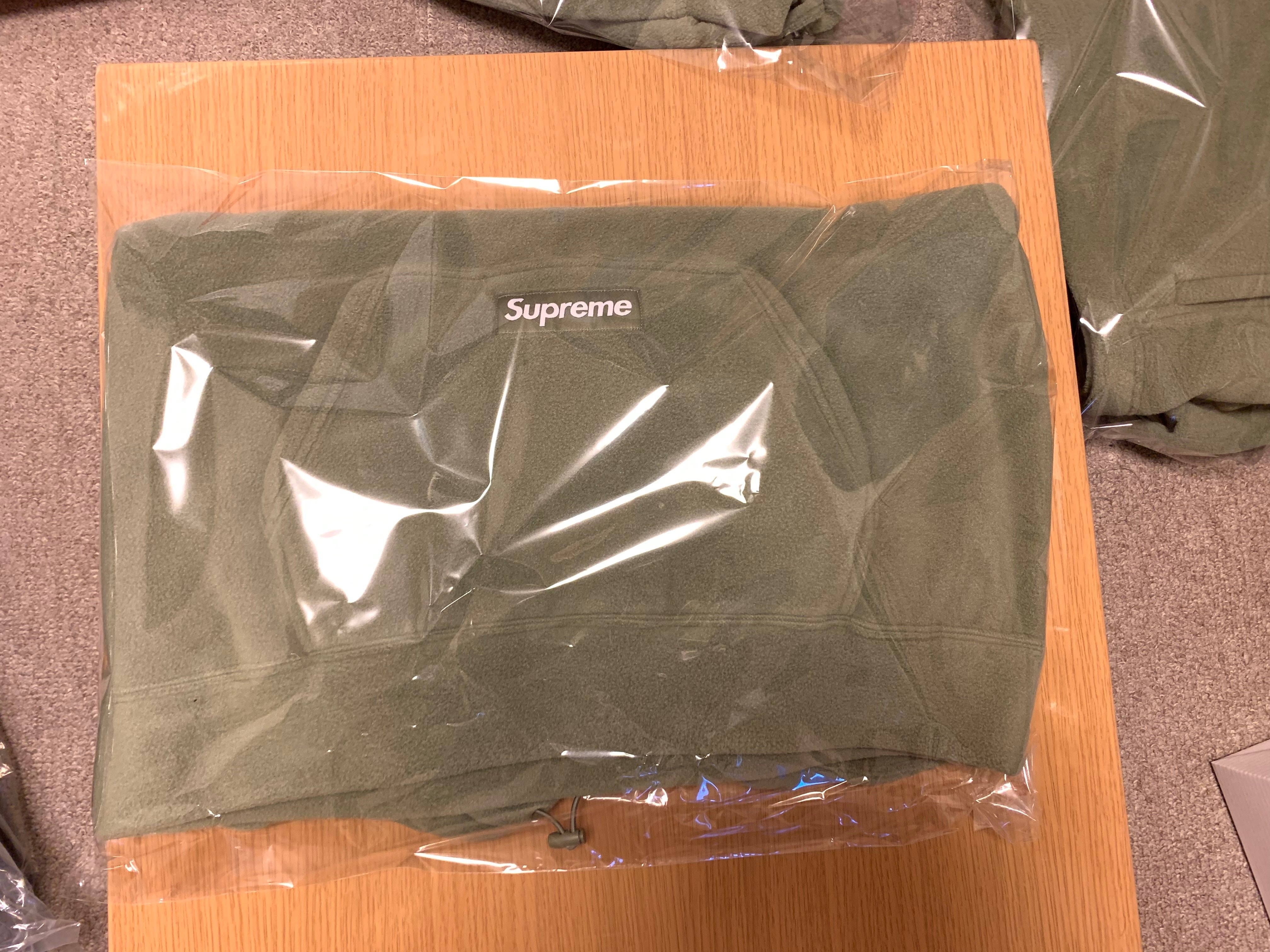 Supreme Polartec Hooded Sweatshirt "Light Olive"