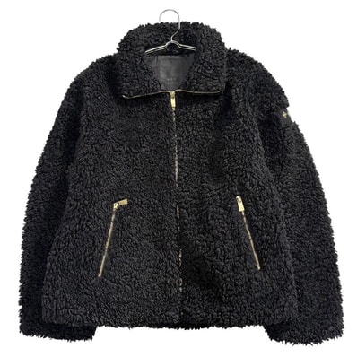 美品 TATRAS タトラス LUELA 23AW オーバーサイズ ボア ブルゾン ブラック ゴールド ポリエステル ブルゾン I2-00074 【中古】