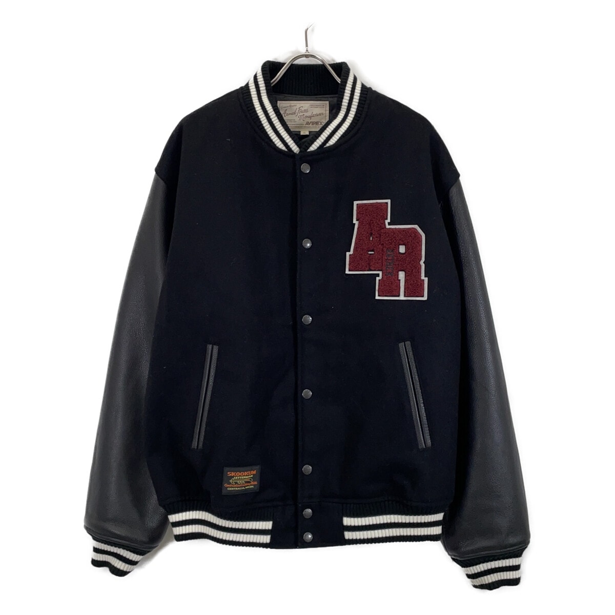 アヴィレックス ×SKOOKUM 6112166 ブラック  VARSITY JACKET XL