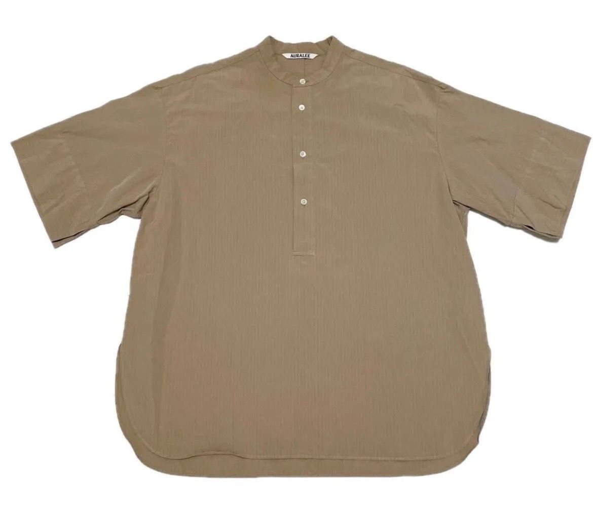 AURALEE オーラリー WASHED FINX RIPSTOP CHAMBRAY HALF SLEEVED SHIRTS 21SS