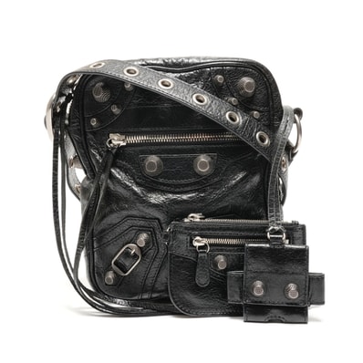 バレンシアガ BALENCIAGA レザー ル カゴール クロスボディバッグ ショルダーバッグ【中古】