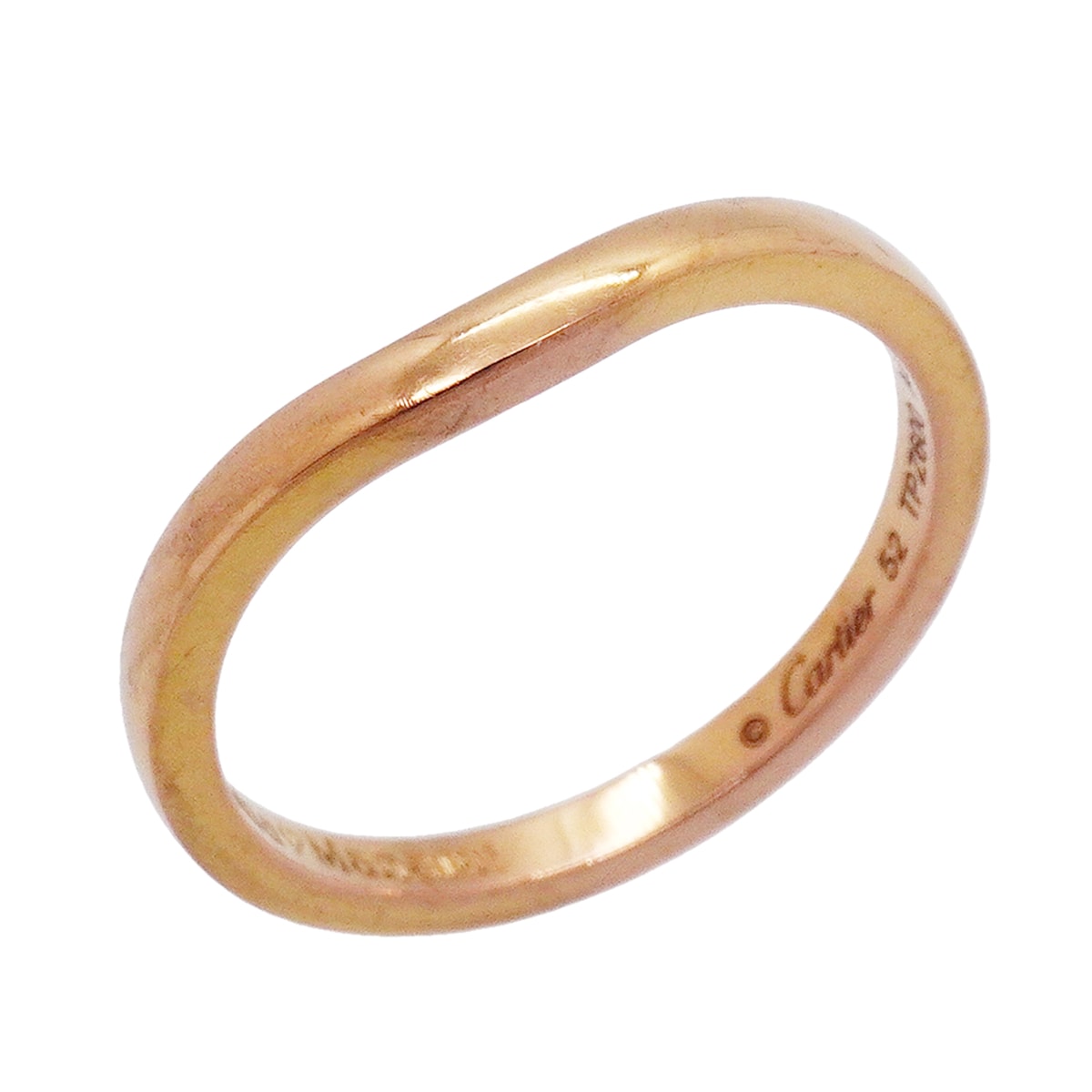 【6jkb0369】カルティエ リング バレリーナ K18PG ピンクゴールド #52【中古】レディース