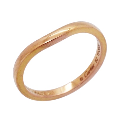 【6jkb0369】カルティエ リング バレリーナ K18PG ピンクゴールド #52【中古】レディース