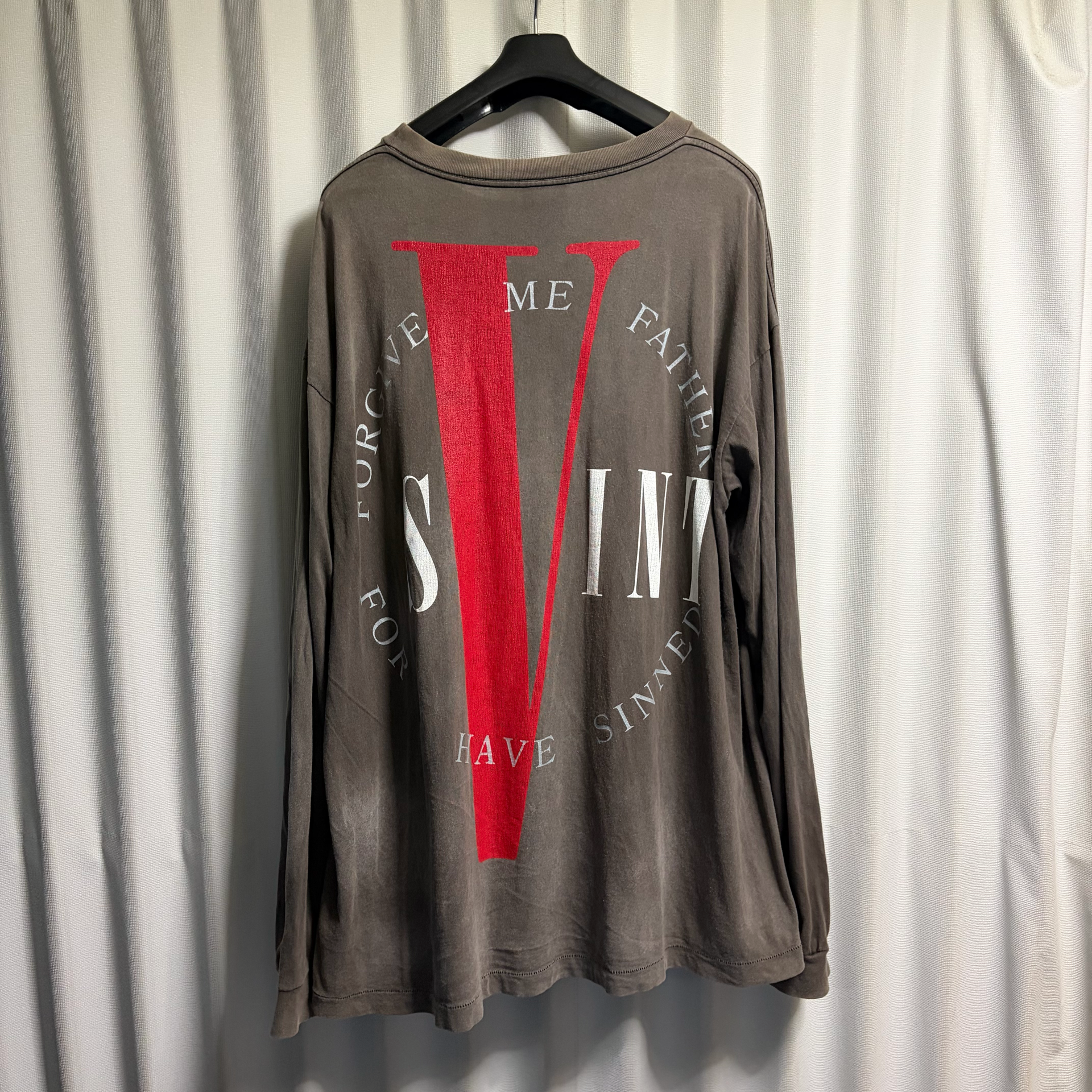 SAINT Mxxxxxx 22SS VLONE LS TEE "Black"