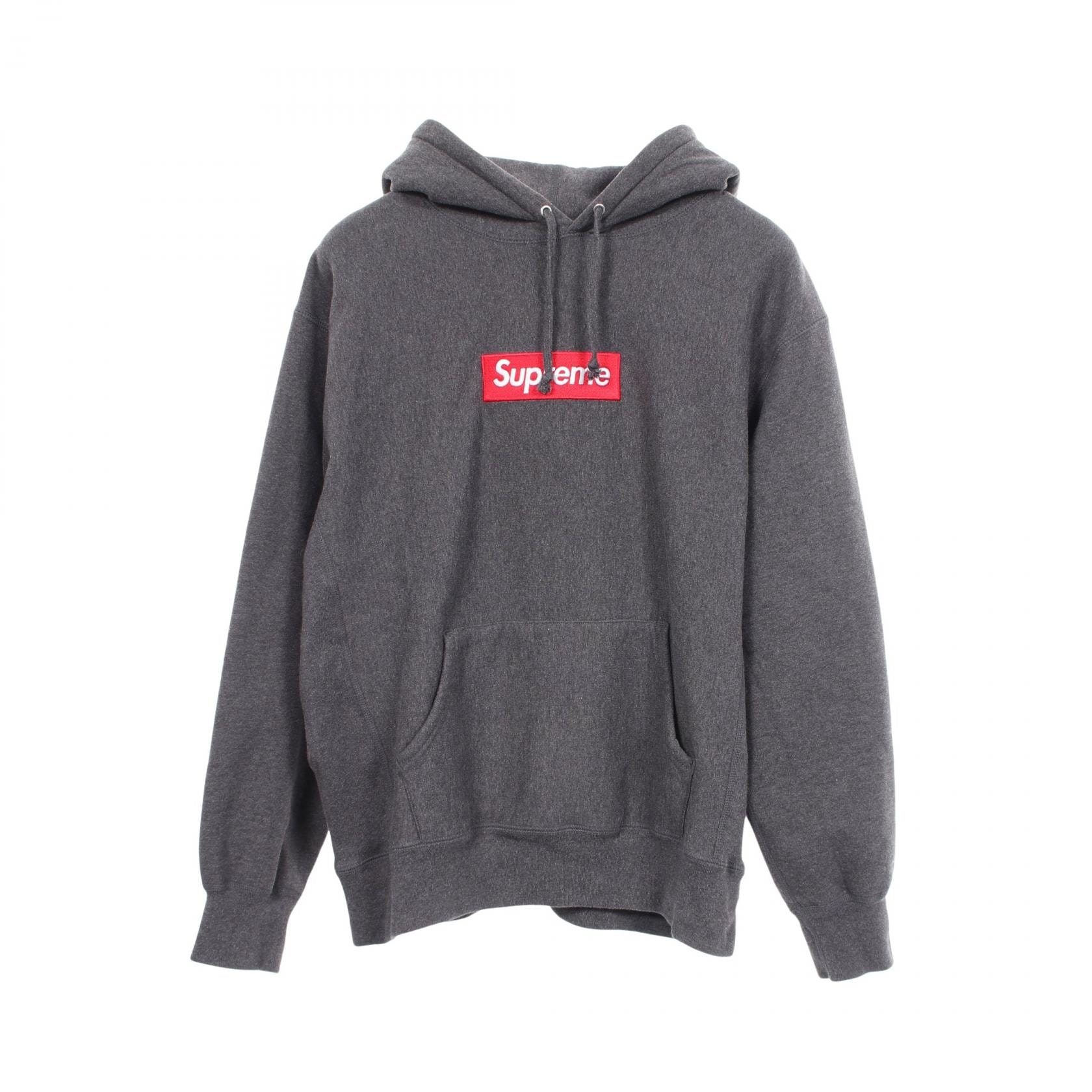 シュプリーム Supreme Box Logo Hooded Sweatshirt パーカー 衣料品 トップス コットン メンズ グレー系 【中古】