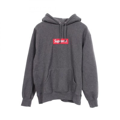 シュプリーム Supreme Box Logo Hooded Sweatshirt パーカー 衣料品 トップス コットン メンズ グレー系 【中古】