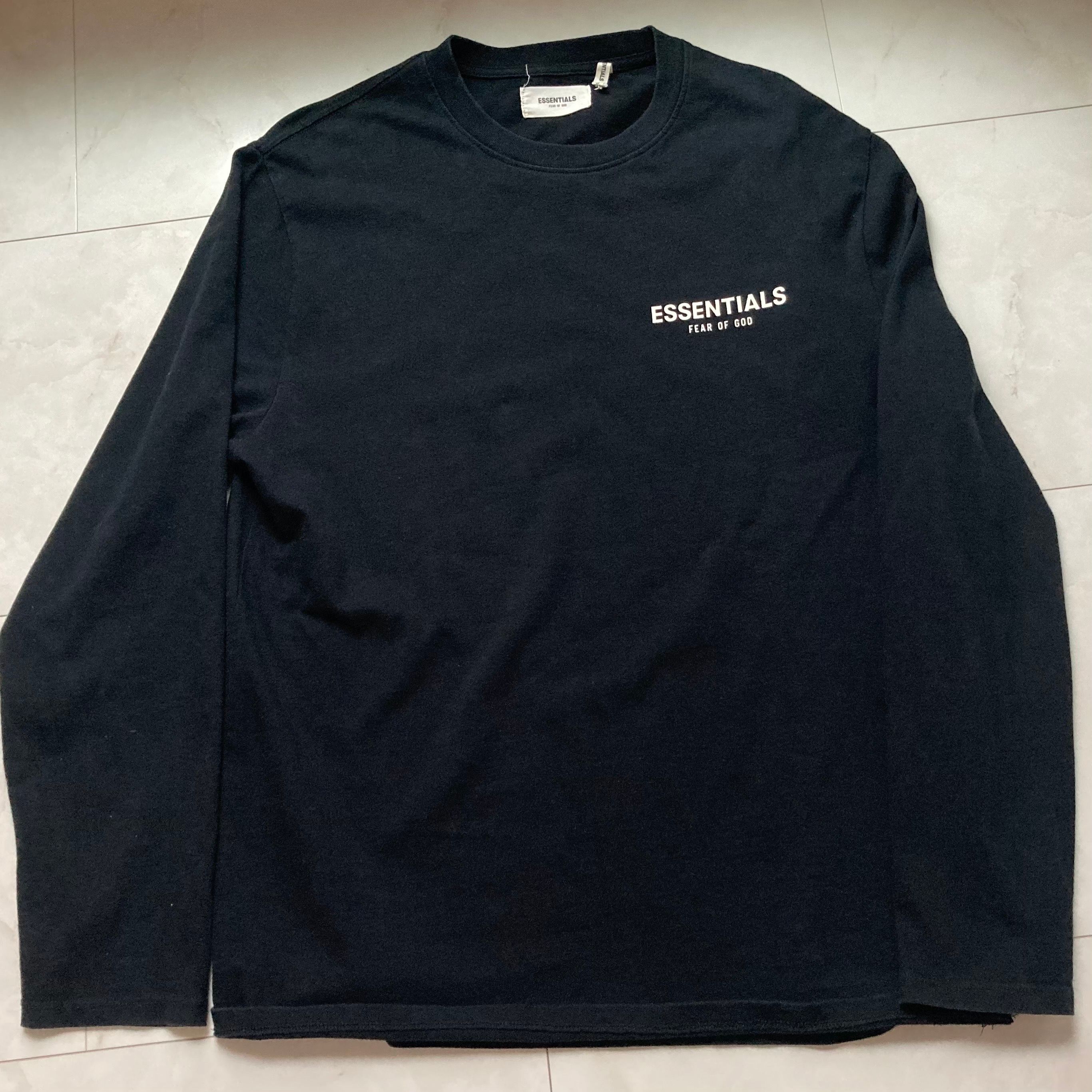 essentials エッセンシャルズ ロンT ブラック XS