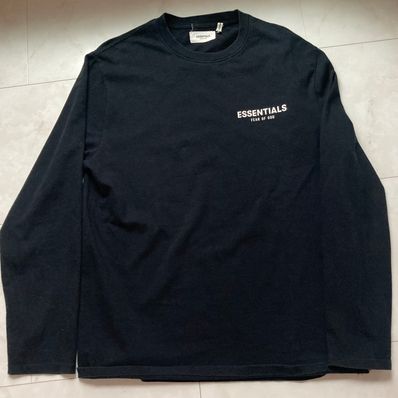 essentials エッセンシャルズ ロンT ブラック XS