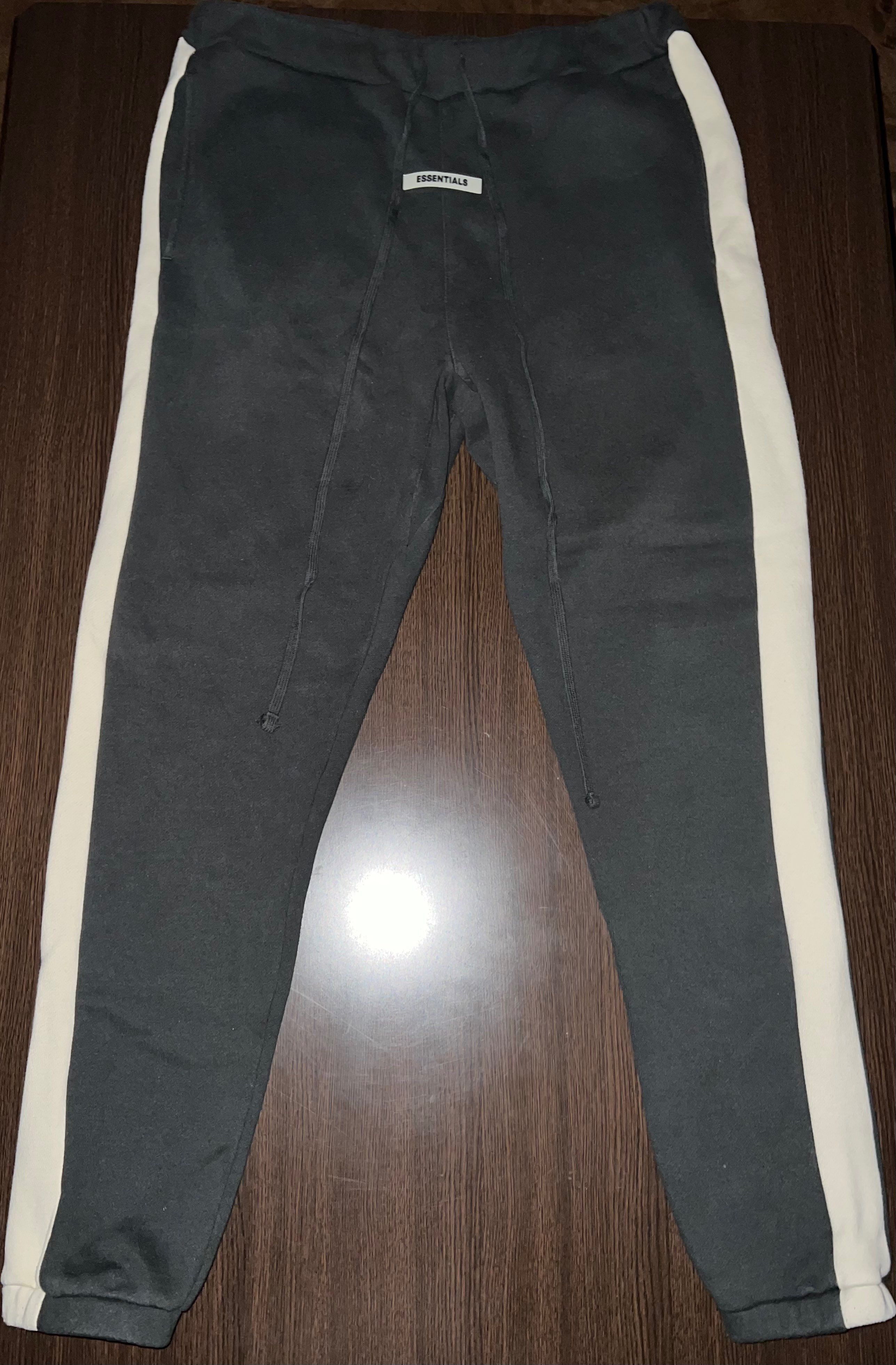 FEAR OF GOD ESSENTIALS Side Stripe Sweatpants (FW19) "Black"