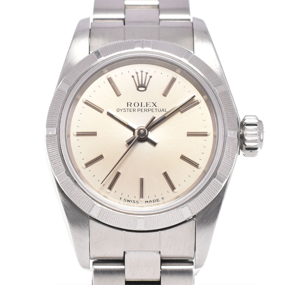 ロレックス ROLEX 67230 オイスターパーペチュアル Cal.2130 シルバー 自動巻き レディース 良品 腕時計 G#146869