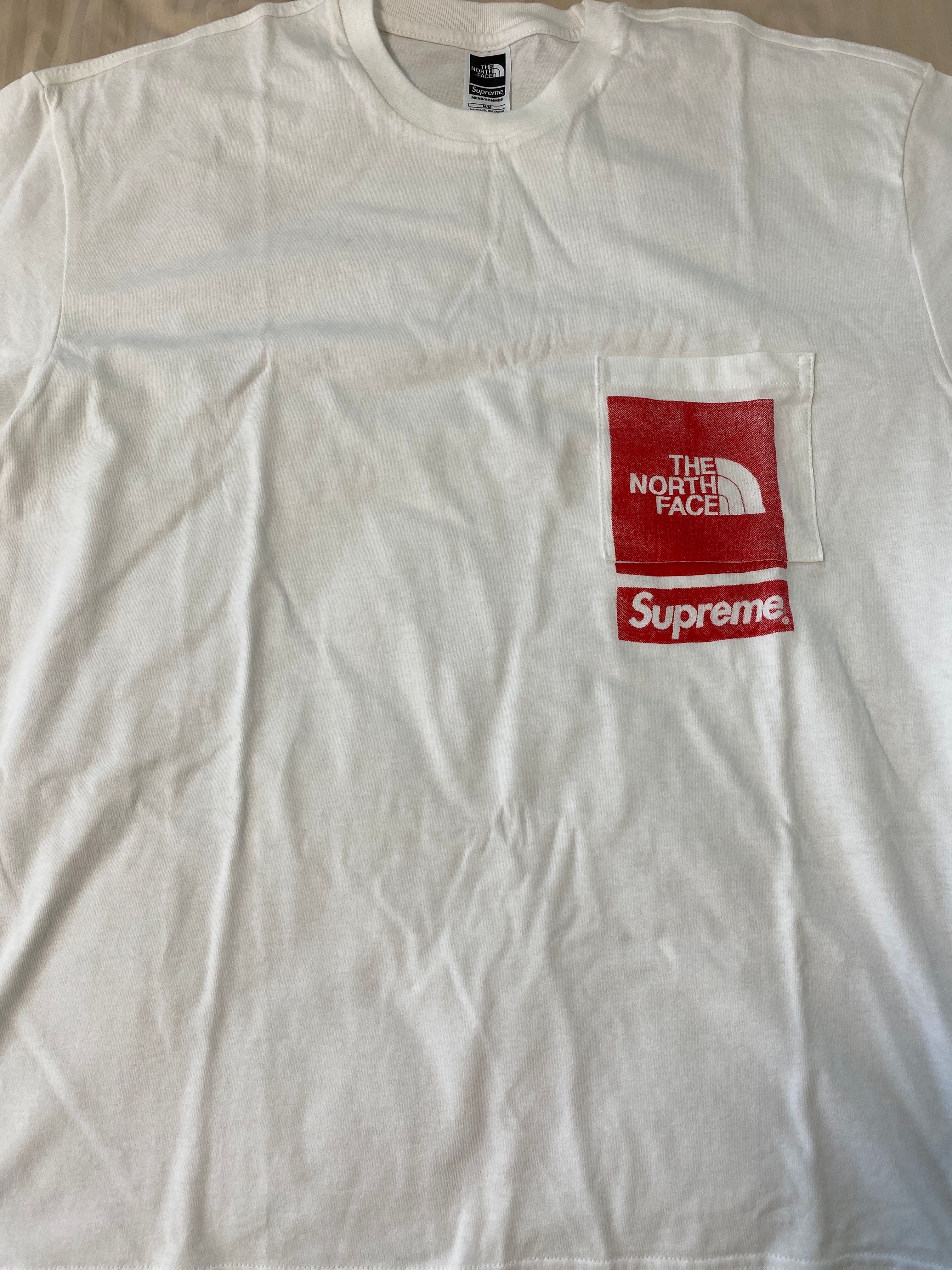 Supreme x The North Face Printed Pocket Tee "White"