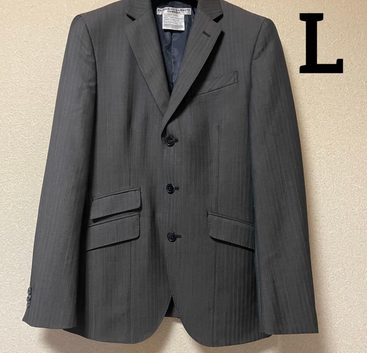 キャサリンハムネットロンドン テーラードジャケット カノニコ生地 ウール モヘア 日本製