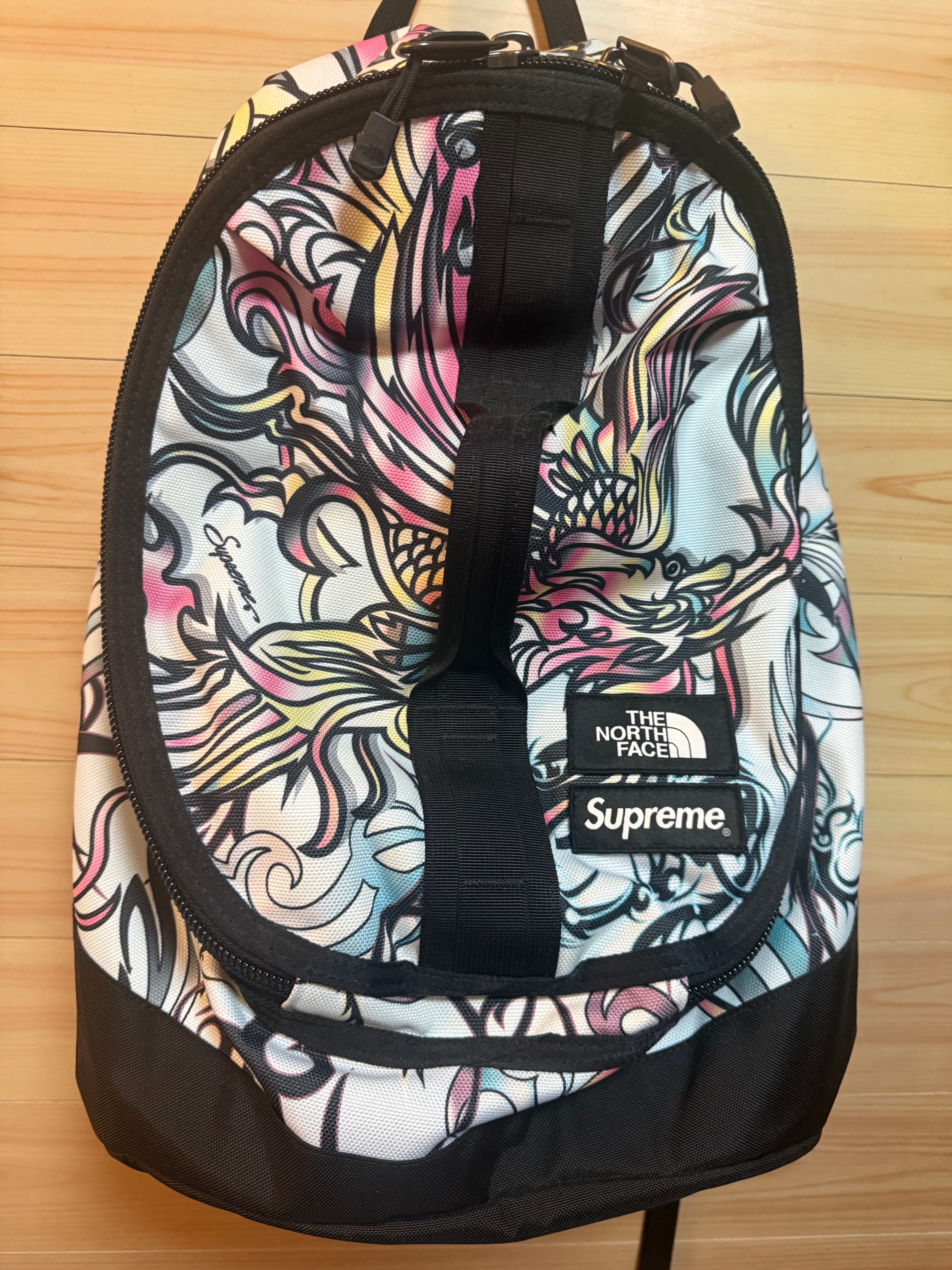 Supreme x The North Face Steep Tech Backpack "Multicolor Dragon" NM82292I / NF0A8201