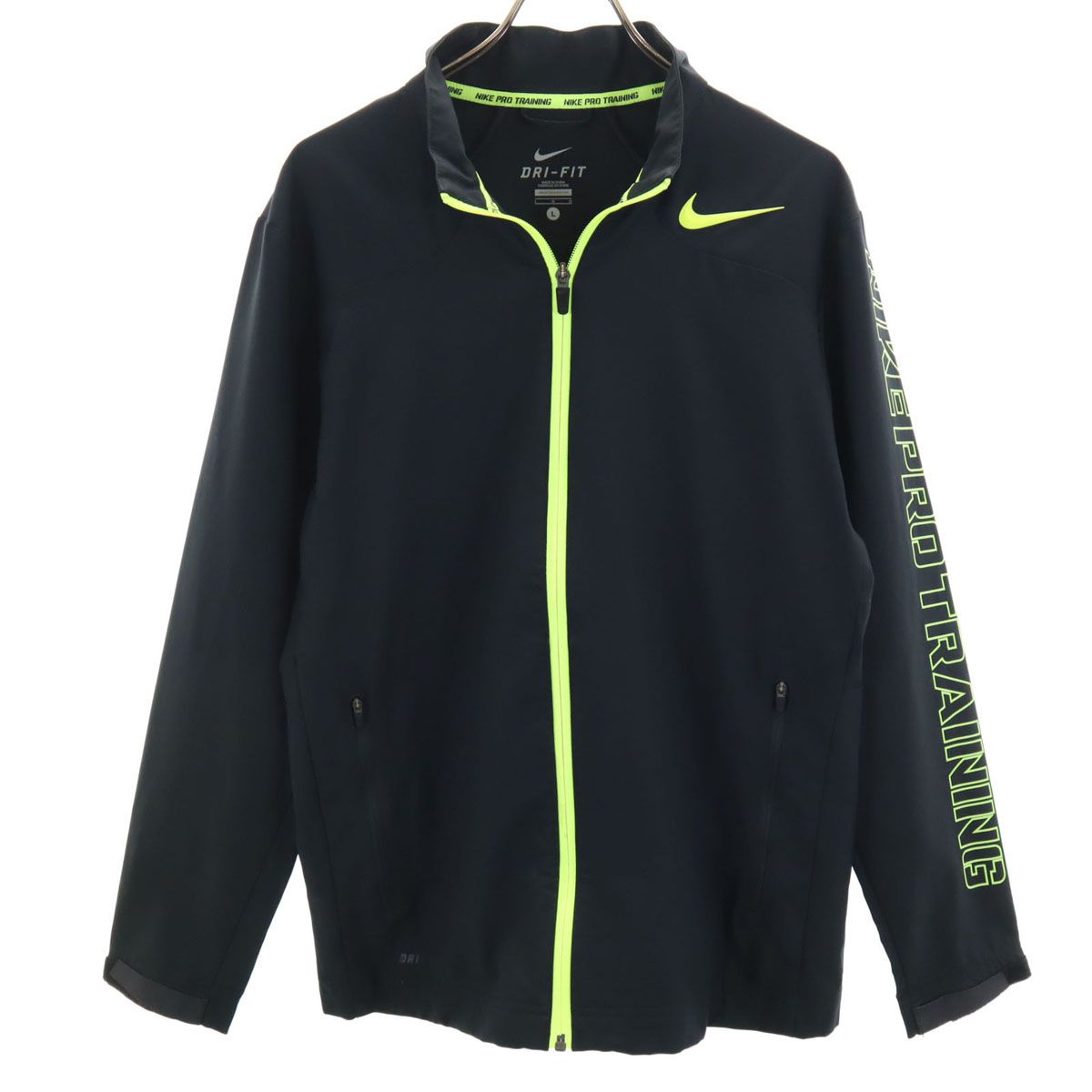 NIKE ナイキ トレーニング ジップジャケット L 黒 DRI-FIT