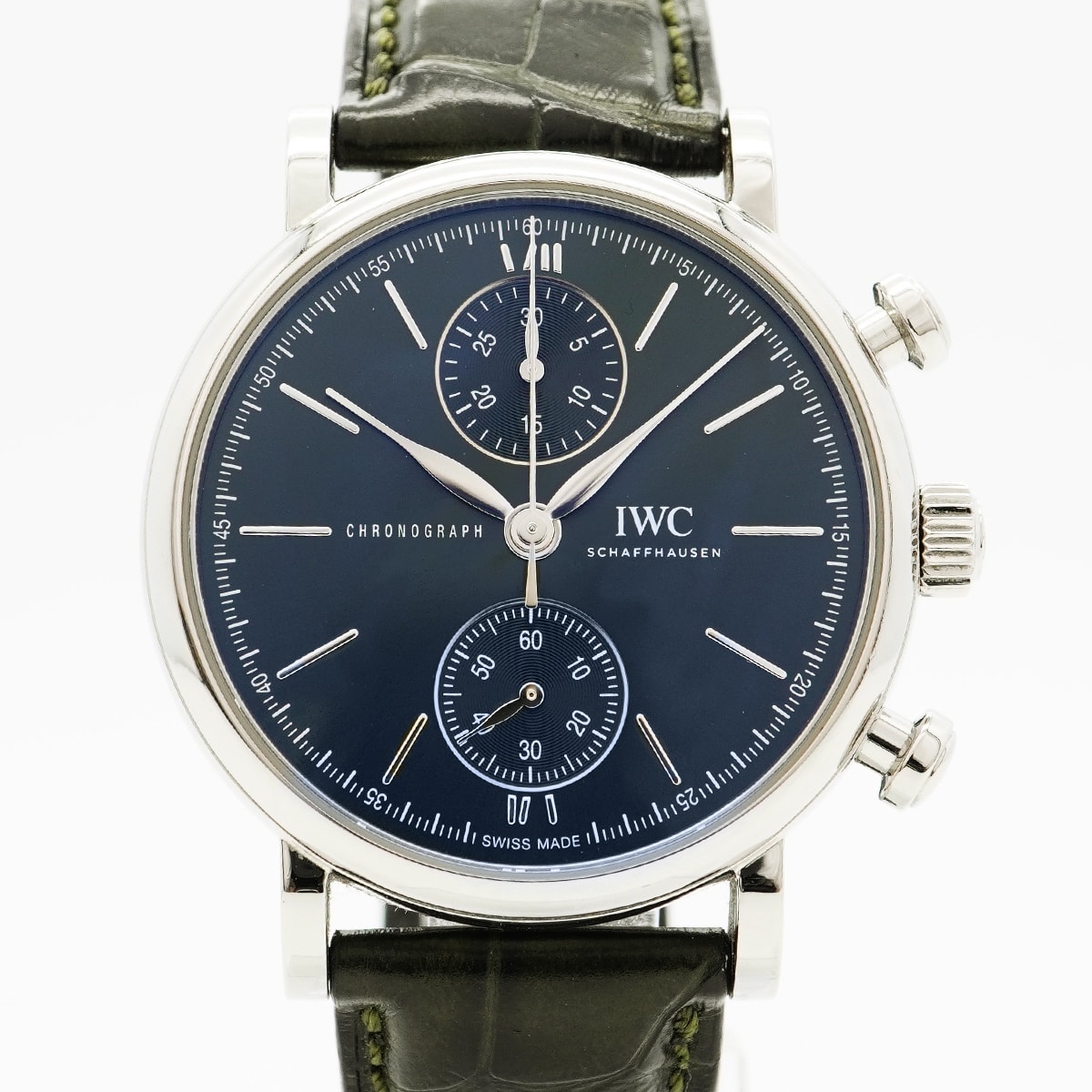 【6wbd0335】IWC アイダブリューシー シャフハウゼン ポートフィノ IW391405 グリーン文字盤【中古】腕時計 メンズ