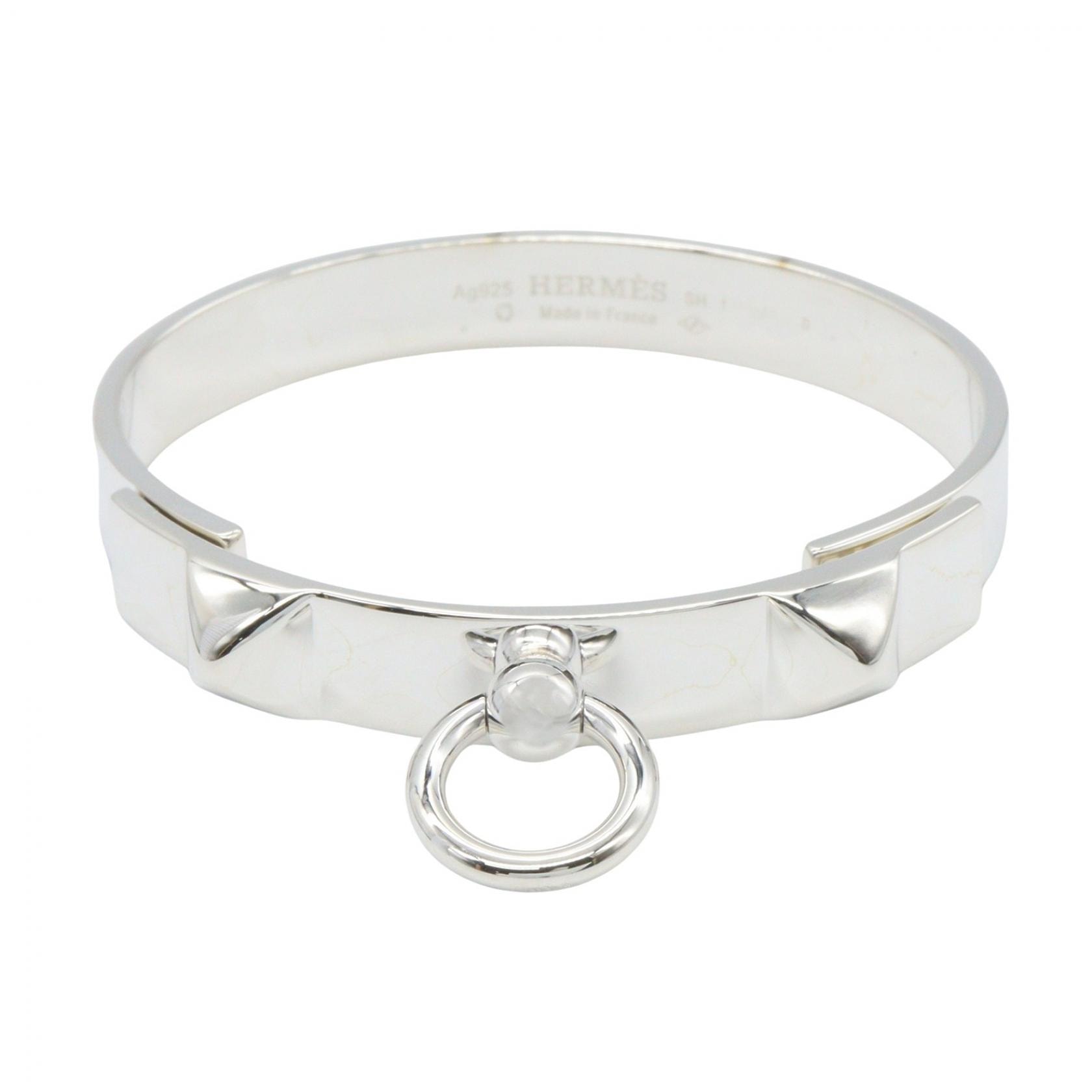 エルメス HERMES コリエドシアンハングル SH バングル アクセサリー シルバー925 レディース シルバー系 【中古】