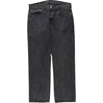 古着 リーバイス Levi's 501 ブラックデニム ストレートデニムパンツ メンズw35相当/eaa649398