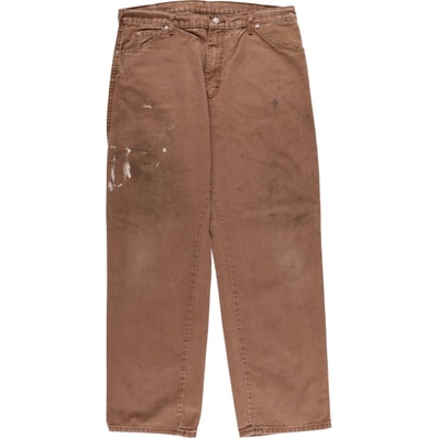 古着 ディッキーズ Dickies Relaxed Fit ダックワークパンツ メンズw37相当/eaa570418