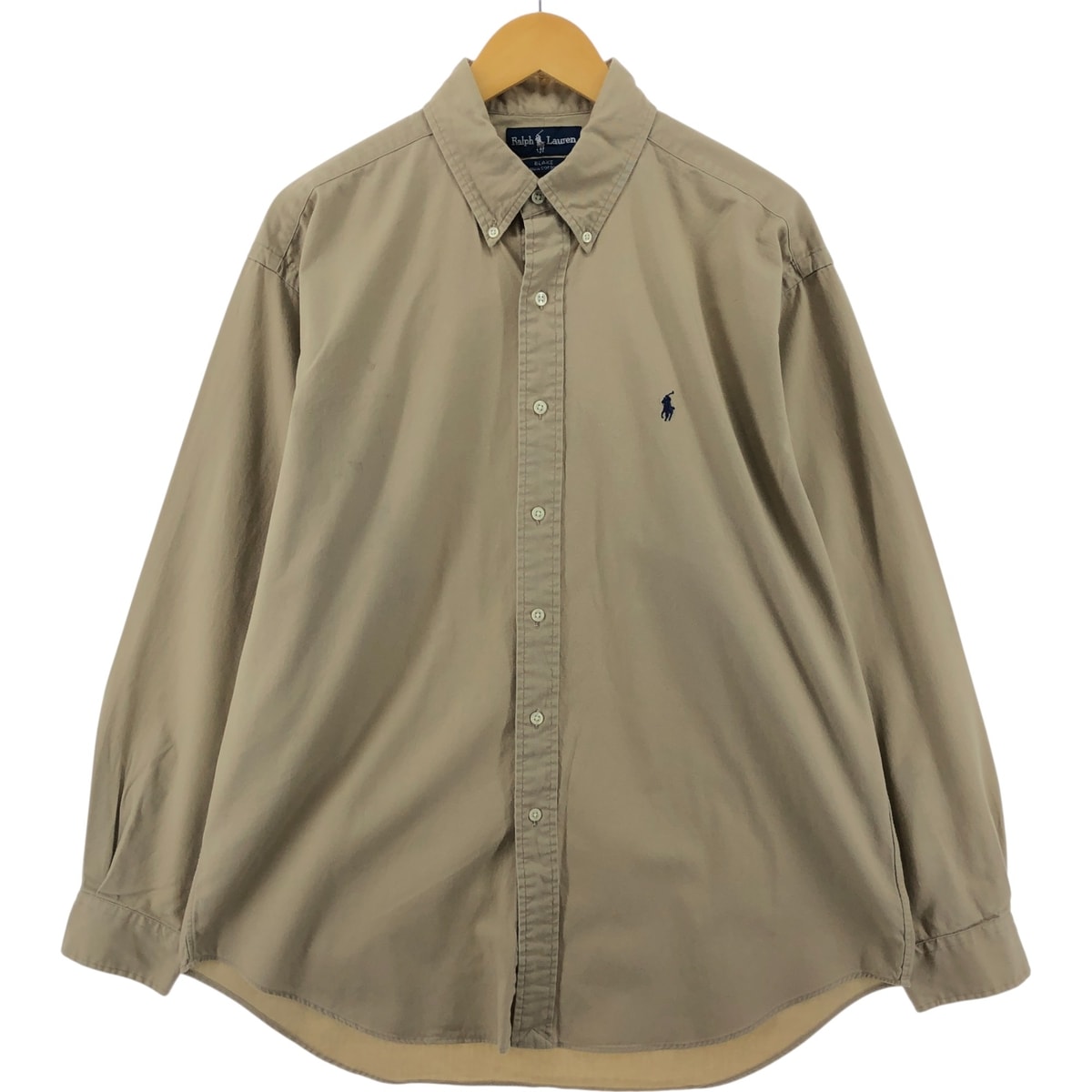 古着 ラルフローレン Ralph Lauren BLAKE 長袖 ボタンダウンシャツ メンズL相当/eaa548025