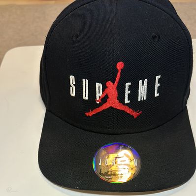 Supreme NIKE Air Jordan 6-Panel Cap "Black"