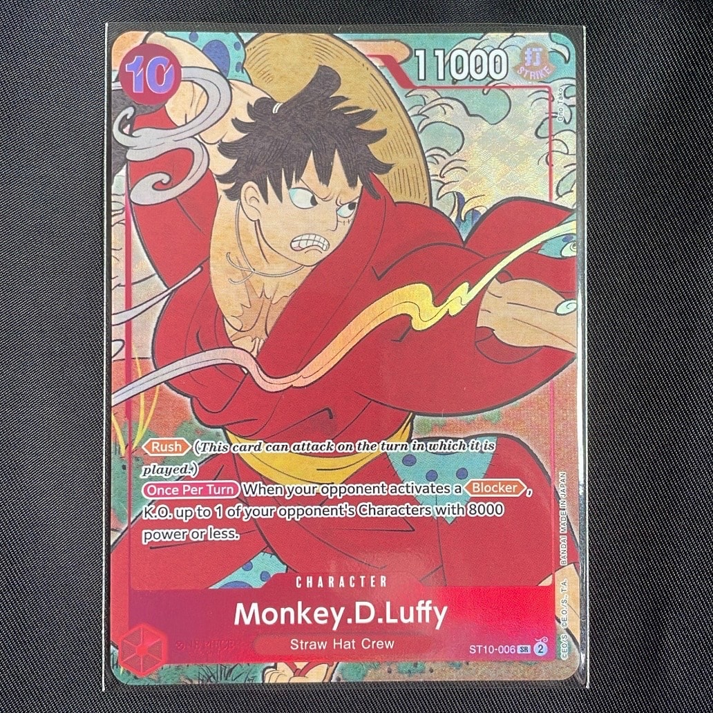 PSA10】モンキー・D・ルフィ SR [ST10-006](プロモーションカード「3