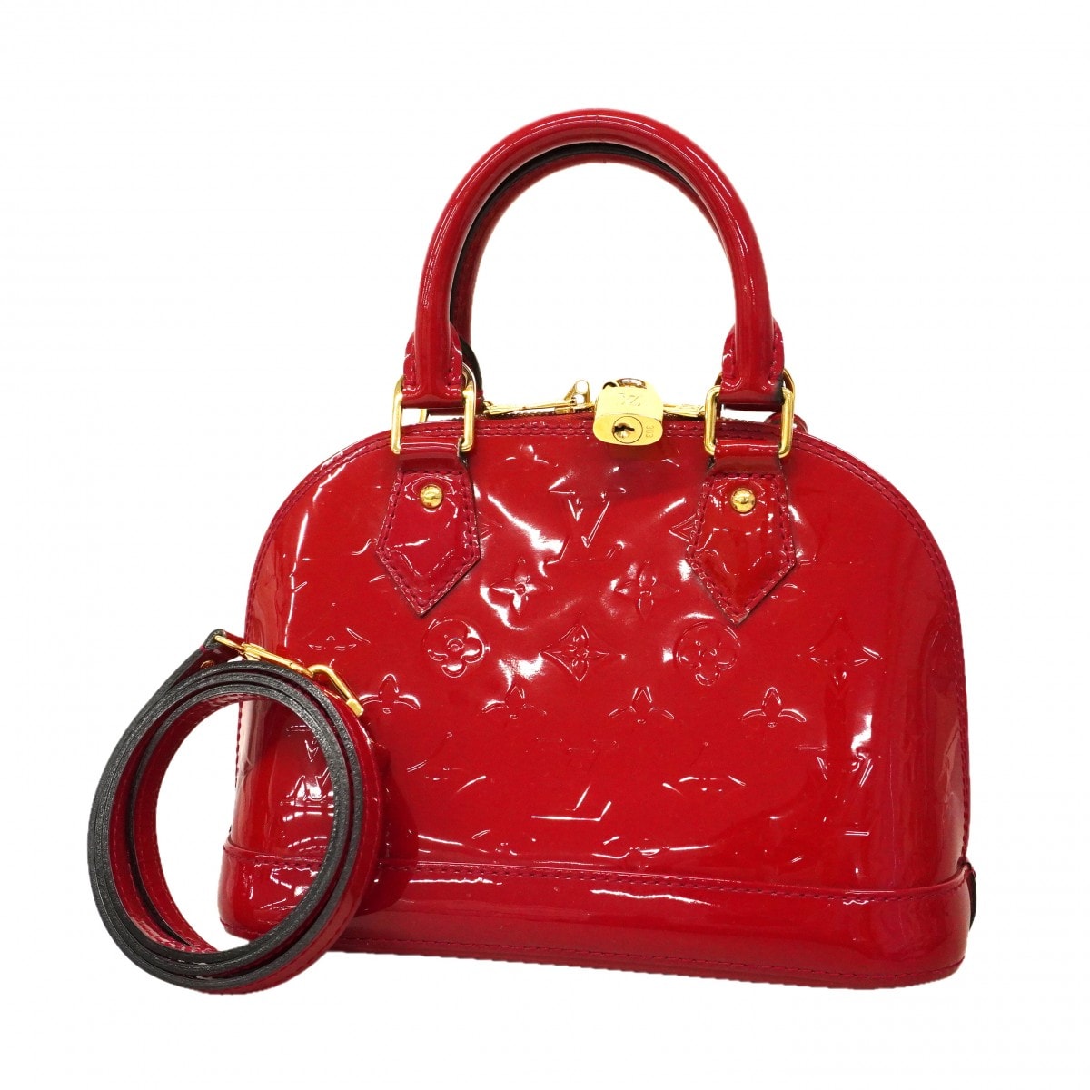 ★最終価格★SALE【6db1066-k】ルイヴィトン ハンドバッグ ヴェルニ アルマBB M91771 ローズアンディアン 2wayバッグ【中古】レディース