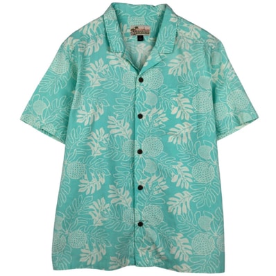 古着 パタゴニア Patagonia pataloha パタロハ 52566SP18 総柄 オープンカラー ハワイアンアロハシャツ ボックスシャツ メンズL相当/eaa660176