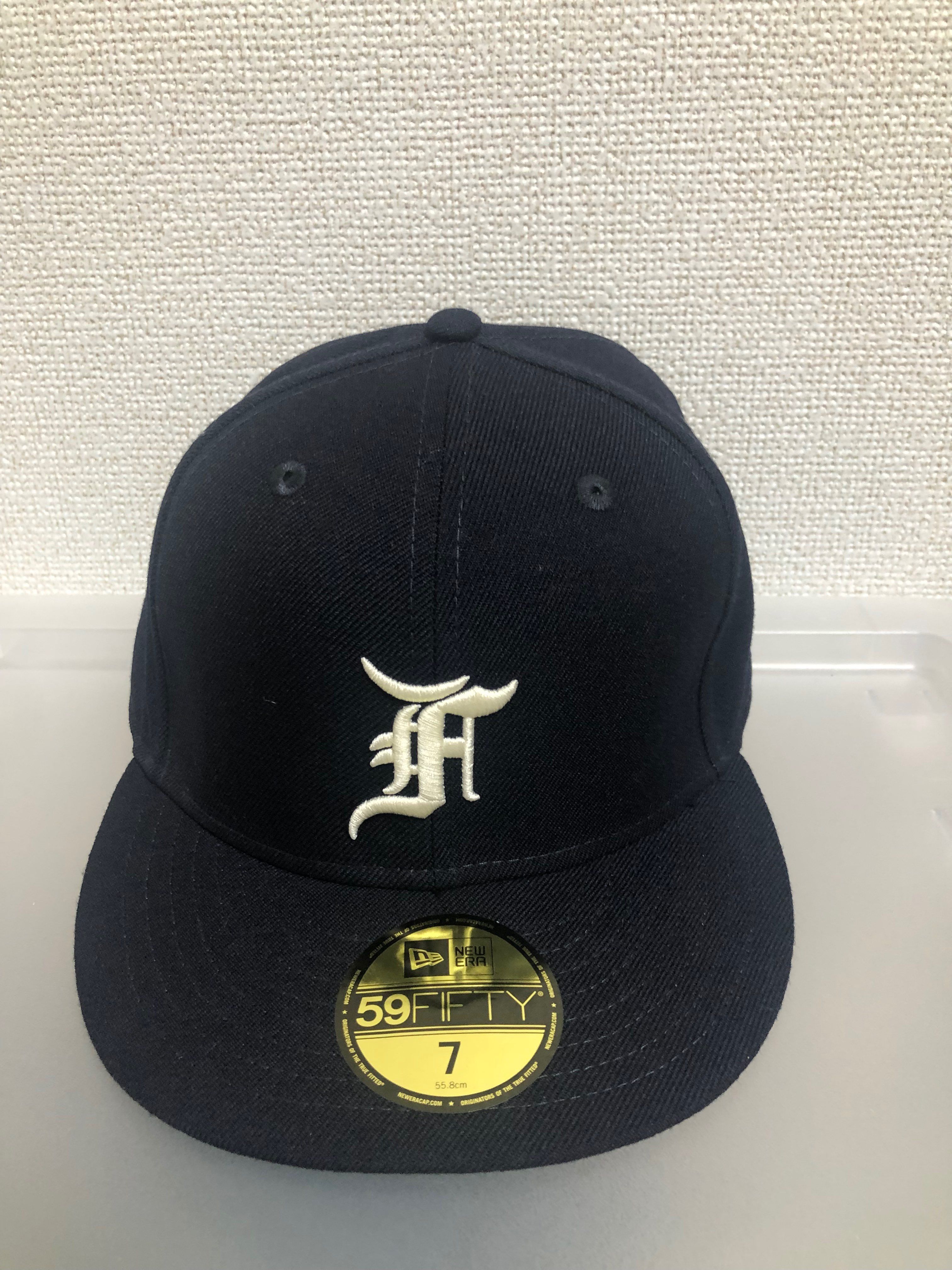 NEW ERA FEAR OF GOD ESSENTIALS 59FIFTY F LOGO Under Visor "Navy"