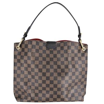 LOUIS VUITTON ルイヴィトン ハンドバッグ GLACEFUL PM ダミエエベヌ グレースフルPM ワンハンドル N44044 ブラウン 茶 ゴールド金具 レディース【中古品】
