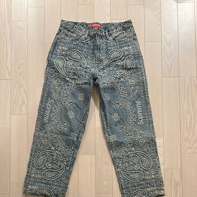 Supreme Bandana Jacquard Baggy Jean "Blue"