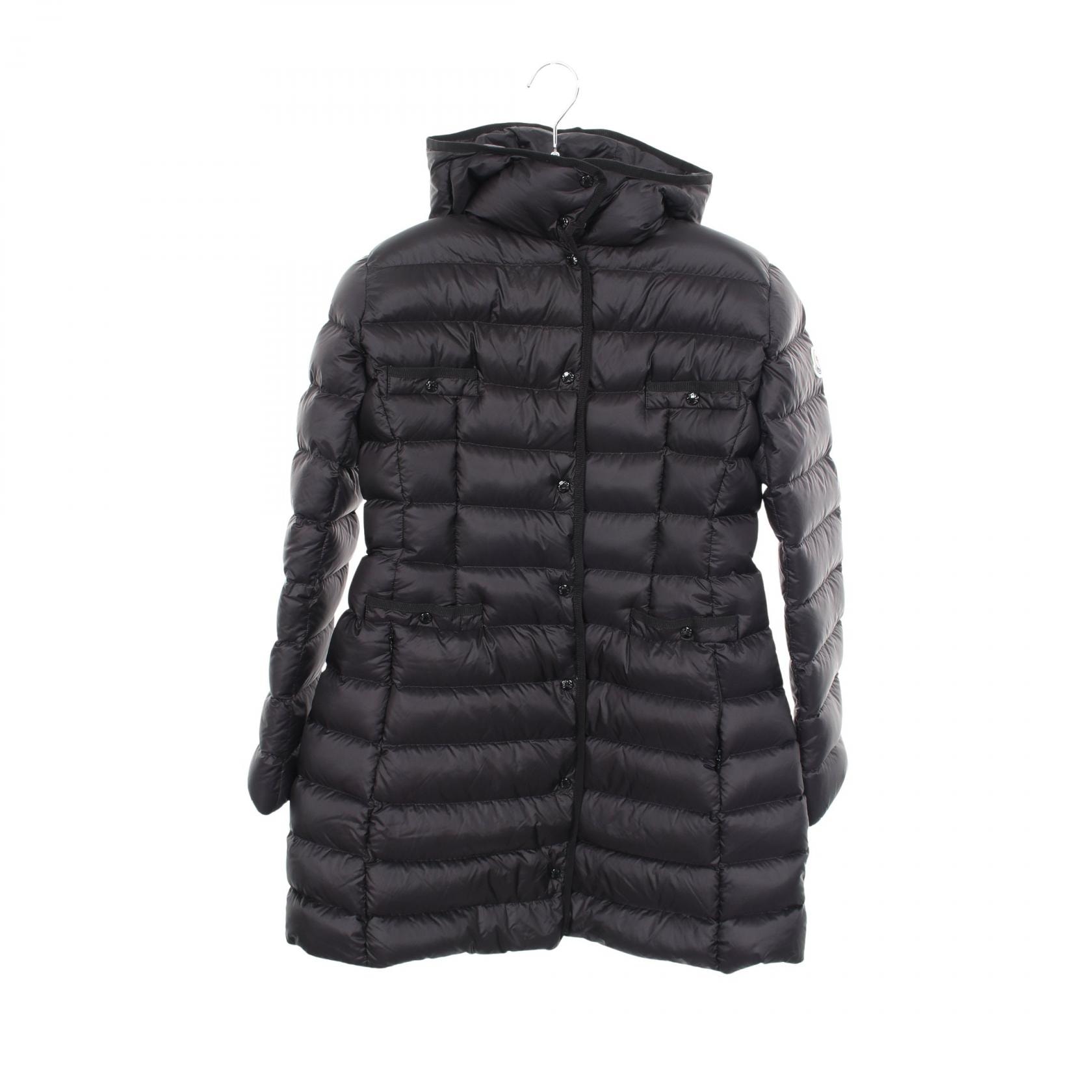 モンクレール MONCLER HIRMA イルマ フード付き キッズ ダウンジャケット 衣料品 アウター ナイロン レディース ブラック系 1C00014 【中古】
