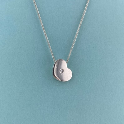 TIFFANY&Co. ティファニー モダンハート ネックレス シルバー925 レディース【中古】