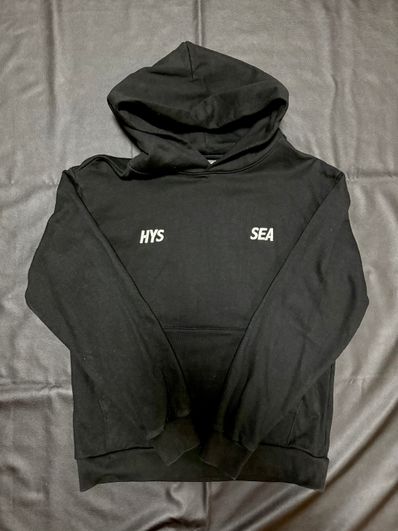 WIND AND SEA x HYSTERIC GLAMOUR Logo Hoodie "Black"