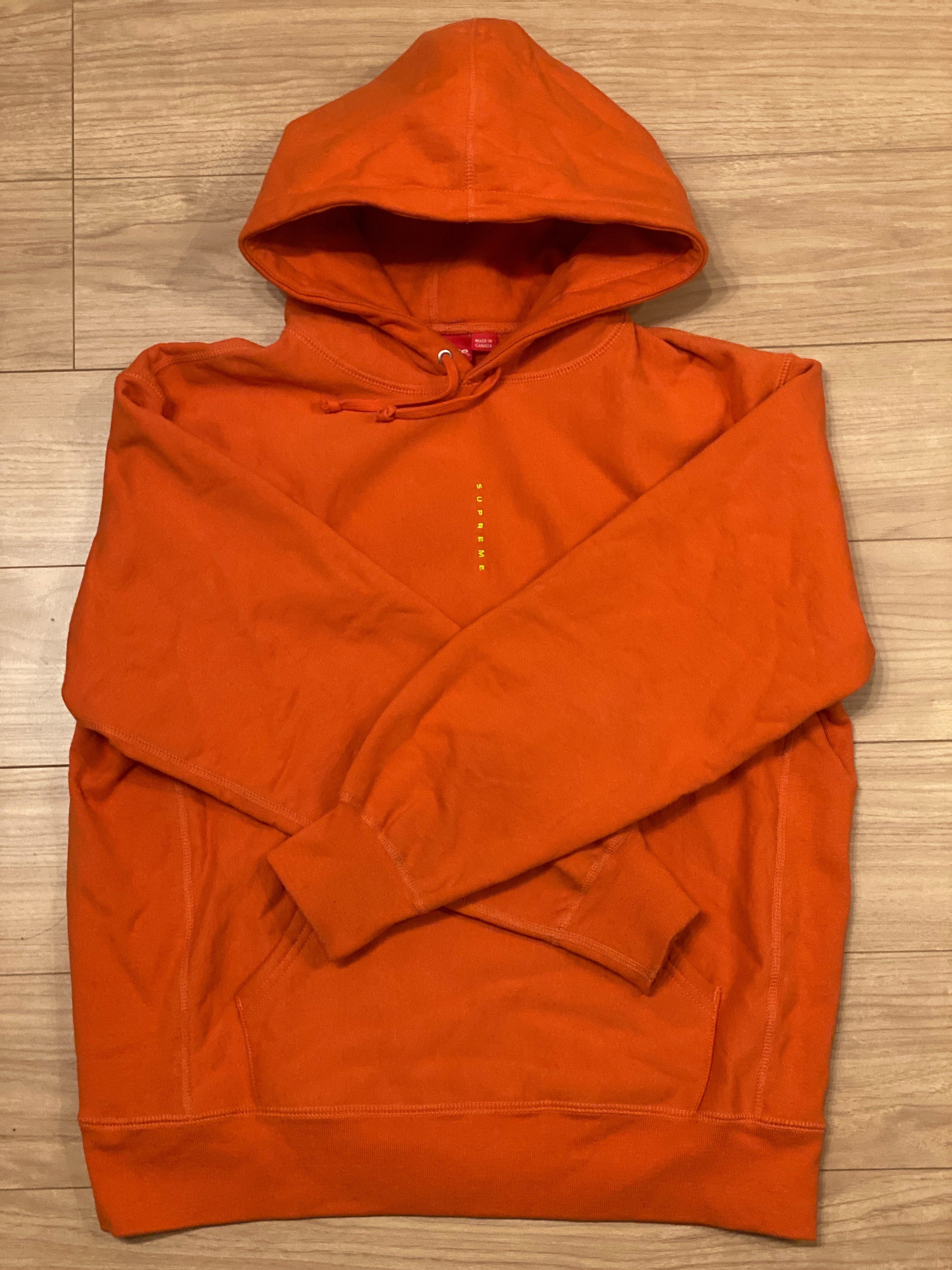 Supreme Micro Logo Hooded Sweatshirt "Burnt Orange"