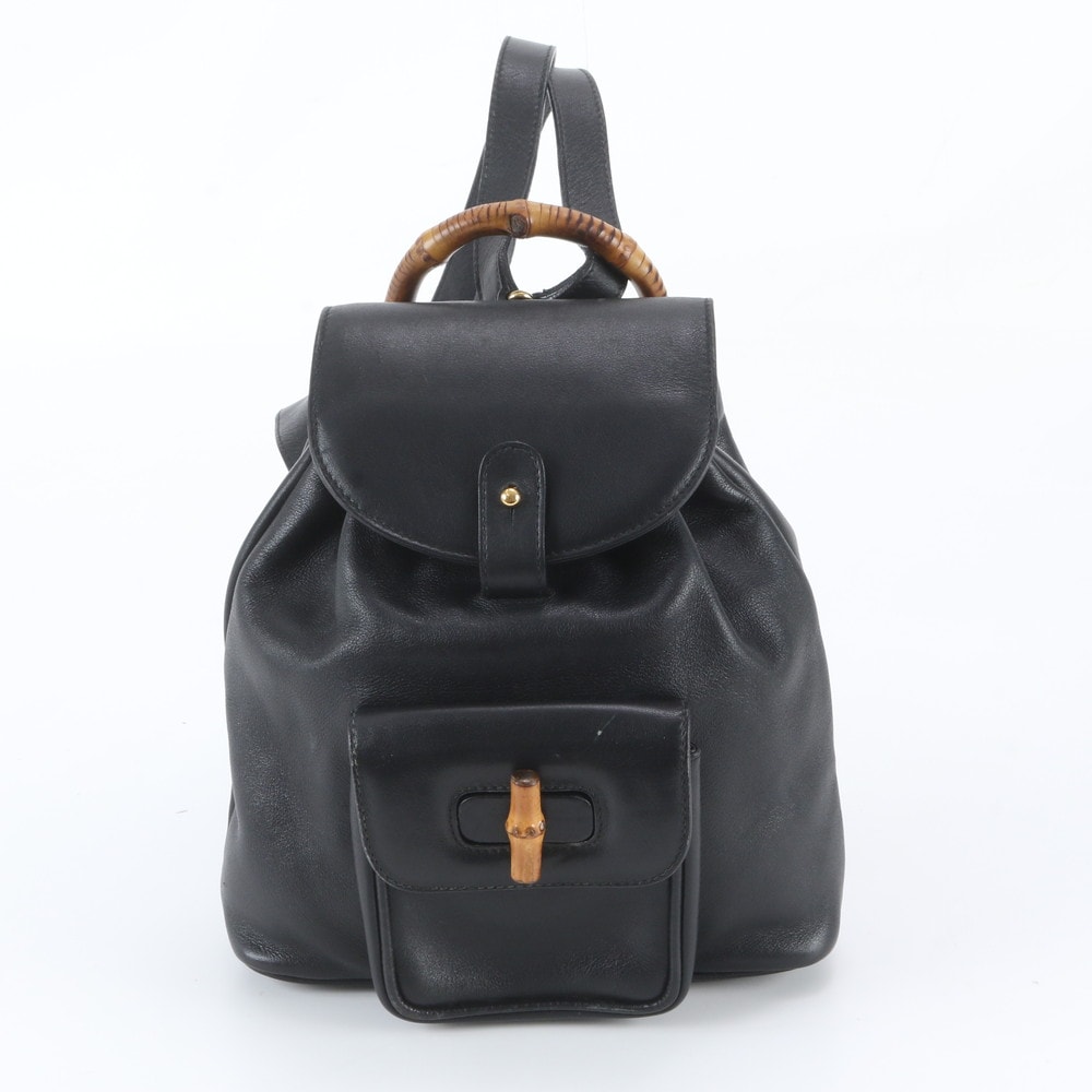 ■美品 グッチ バンブー 003 1205 リュックサック レザー