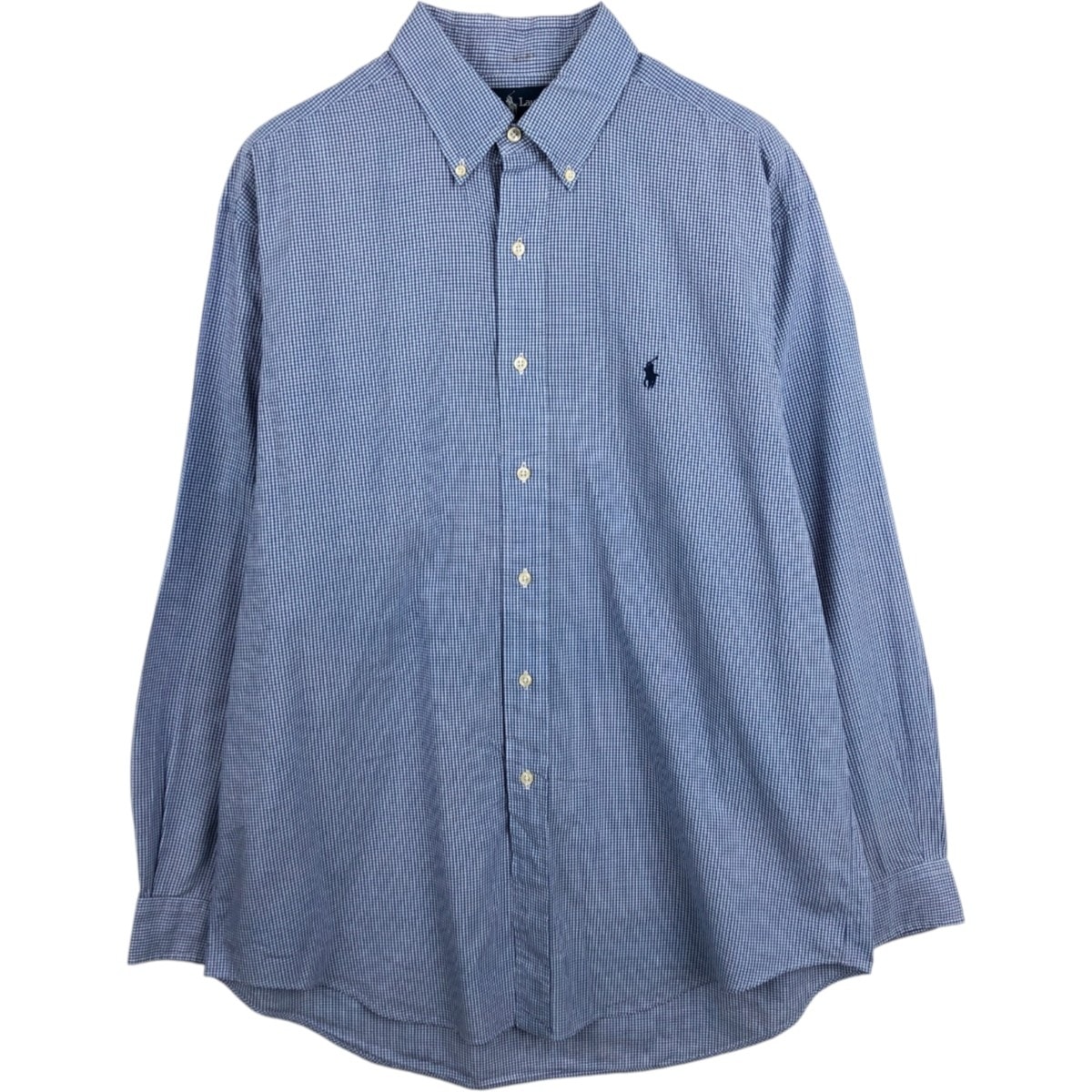 古着 ラルフローレン Ralph Lauren YARMOUTH 長袖 ボタンダウンチェックシャツ メンズL相当/eaa678009