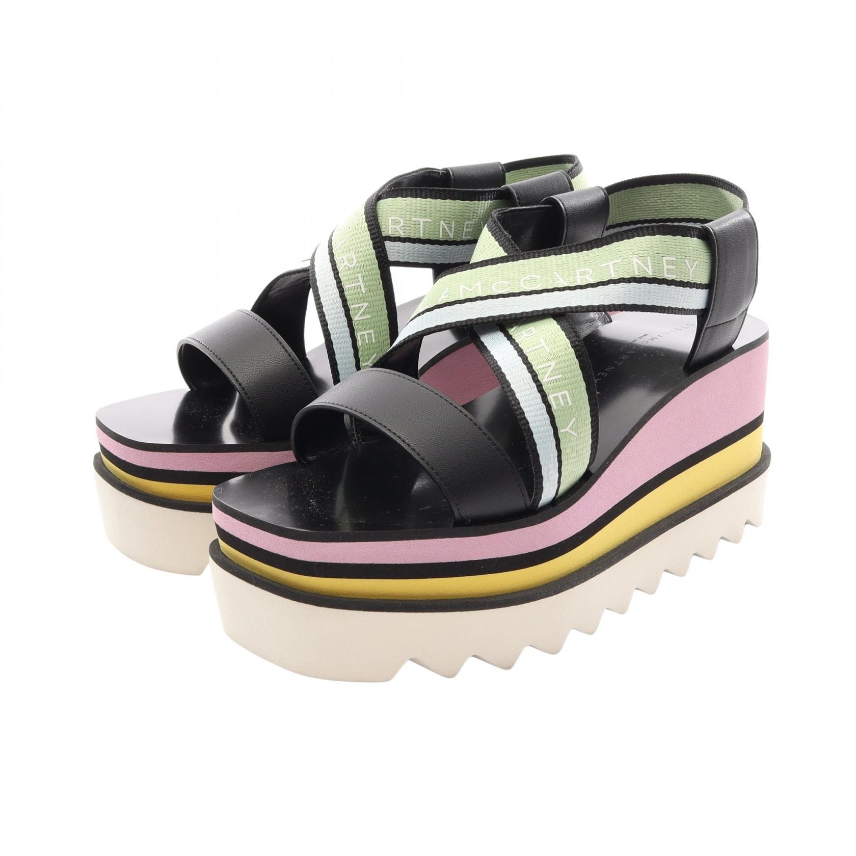 ステラマッカートニー Stella McCartney スニークエリス サンダル 靴 ファブリック / フェイクレザー レディース マルチカラー 【中古】